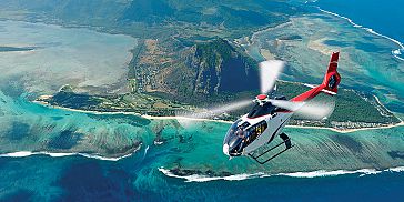 Ultimate Helicopter Sightseeing Tour in Mauritius at Mont Choisy Le Golf